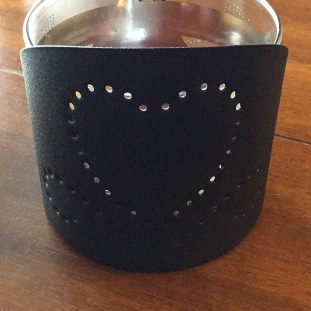 Whimsygoth Rustic Farmhouse Black Metal Candle Jar Holder - Picture 3 of 8
